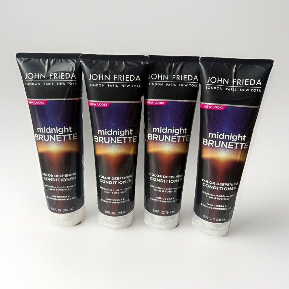 John Frieda Midnight Brunette Color Deepening Conditioner 8.3 oz Lot of 4